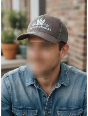 Bahama Mama's Gray Mesh Trucker Hat Cap Unisex XL